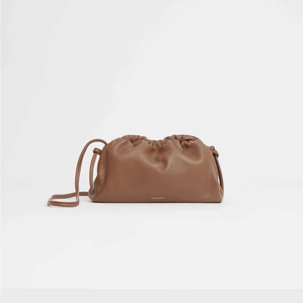 Mansur Gavriel Brown Shoulder Bag with Classic Silhouette